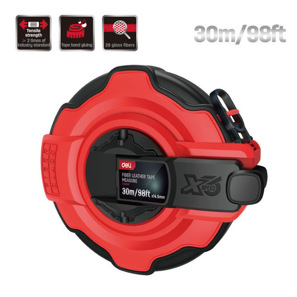 Imagen de Cinta métrica fibra PROFESIONAL 30 m