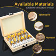 Imagen de Juego fresas para router 12 mm - 12 un.