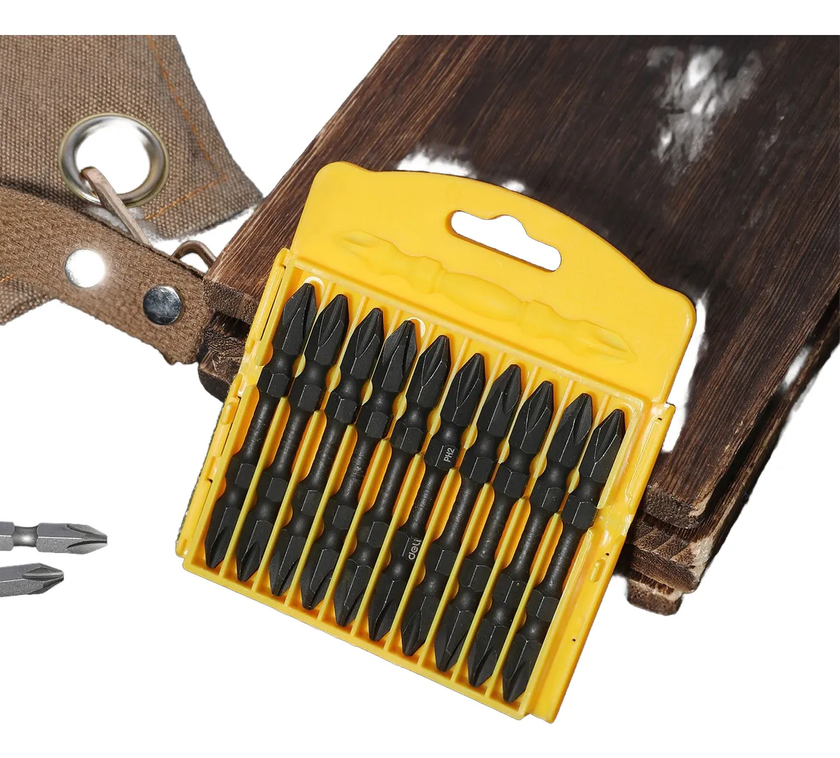 Puntas Para Atornillador De Impacto Ph2 X 65mm 10un Deli - Imagen 3