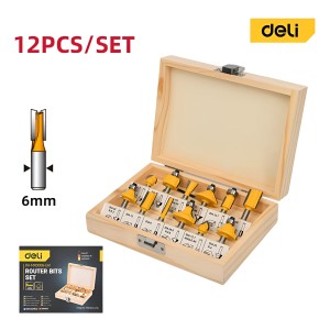 Juego Fresas Para Router 6 Mm - 12 Un Deli