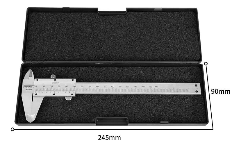 Calibre 0 150mm Deli - Imagen 3