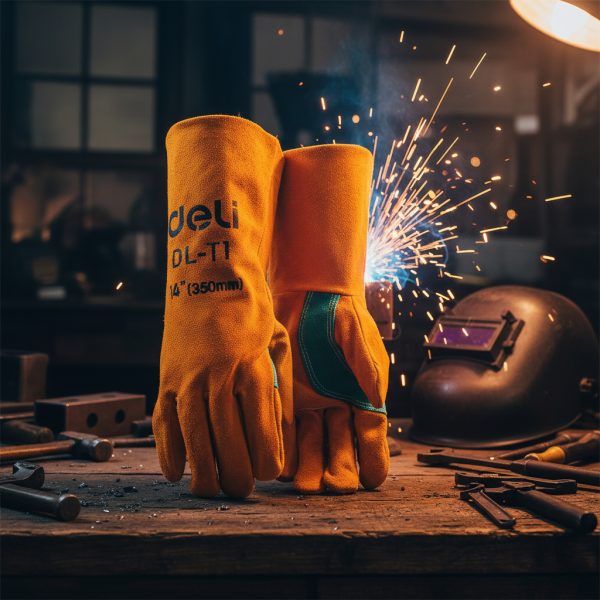 Guantes Para Soldador 14 Deli - Imagen 2