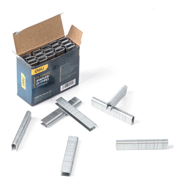 Grampas Tipo U 12x6.3x1.2mm Deli - Imagen 2
