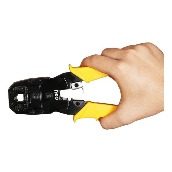 Alicate Crimpeador Ficha Ethernet 4/6/8p Deli - Imagen 2