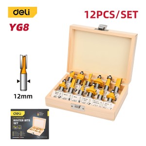 Juego Fresas Para Router 12 Mm - 12 Un Deli
