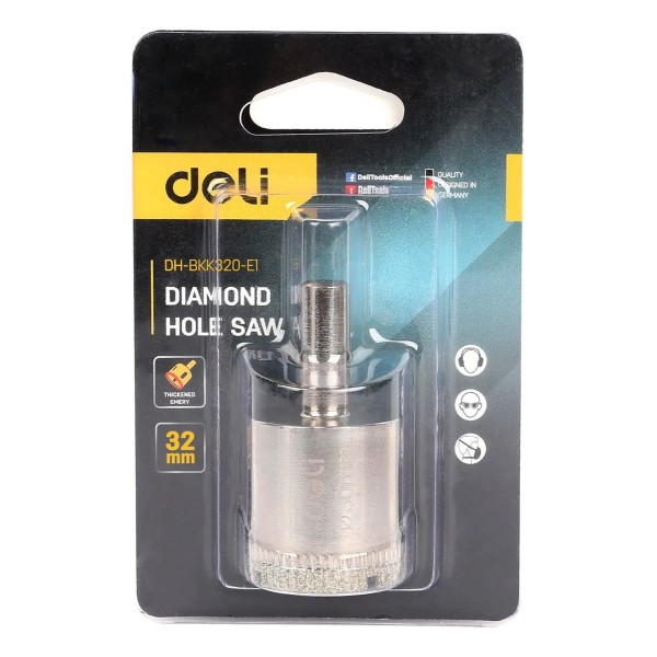 Sierra Copa Diamantada 32mm Deli - Imagen 3