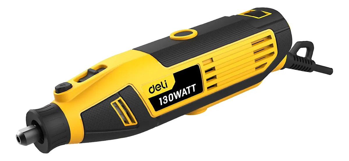 Mini Torno Con Accesorios 130 W 3mm. Deli - Imagen 2