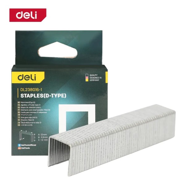 Grampas Tipo D 10x1.2mm Deli - Imagen 2