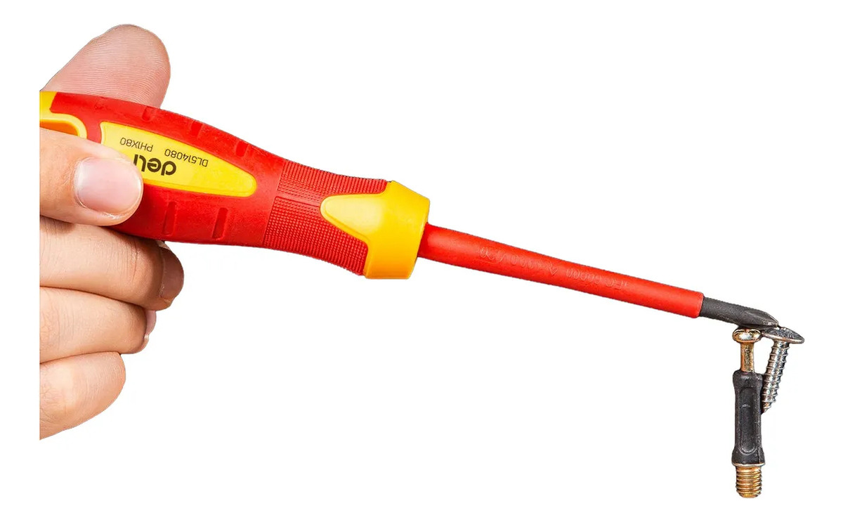 Destornillador Phillips Vde 1000 V Ph2x100mm Deli - Imagen 3