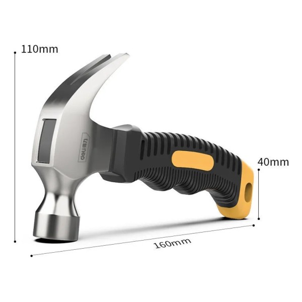 Martillo De Uña Mini Mango De Fibra 250 Grs Deli - Imagen 3