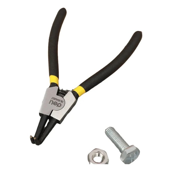 Alicate - Pinza Para Seguros Exterior Curvo 7 Deli - Imagen 3