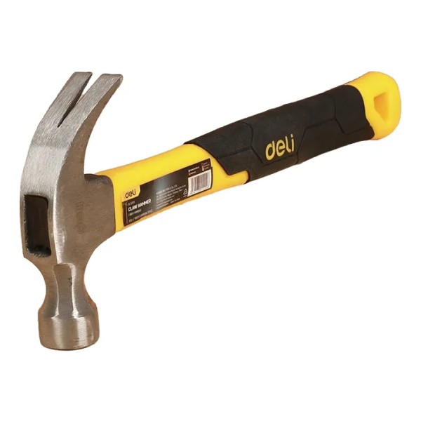Martillo De Uña Mango De Fibra 250 Grs Deli - Imagen 2