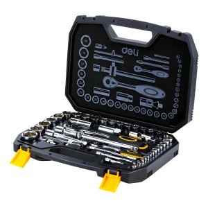 Juego De Dados 1/2+ 1/4 44 Pz. 4 A 32 Mm Deli