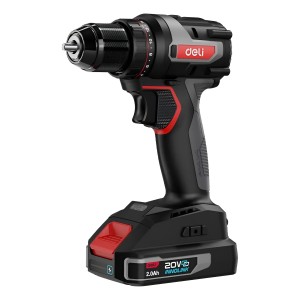 Taladro Atornillador Percutor 20 V 2 Baterias 2 Am Deli