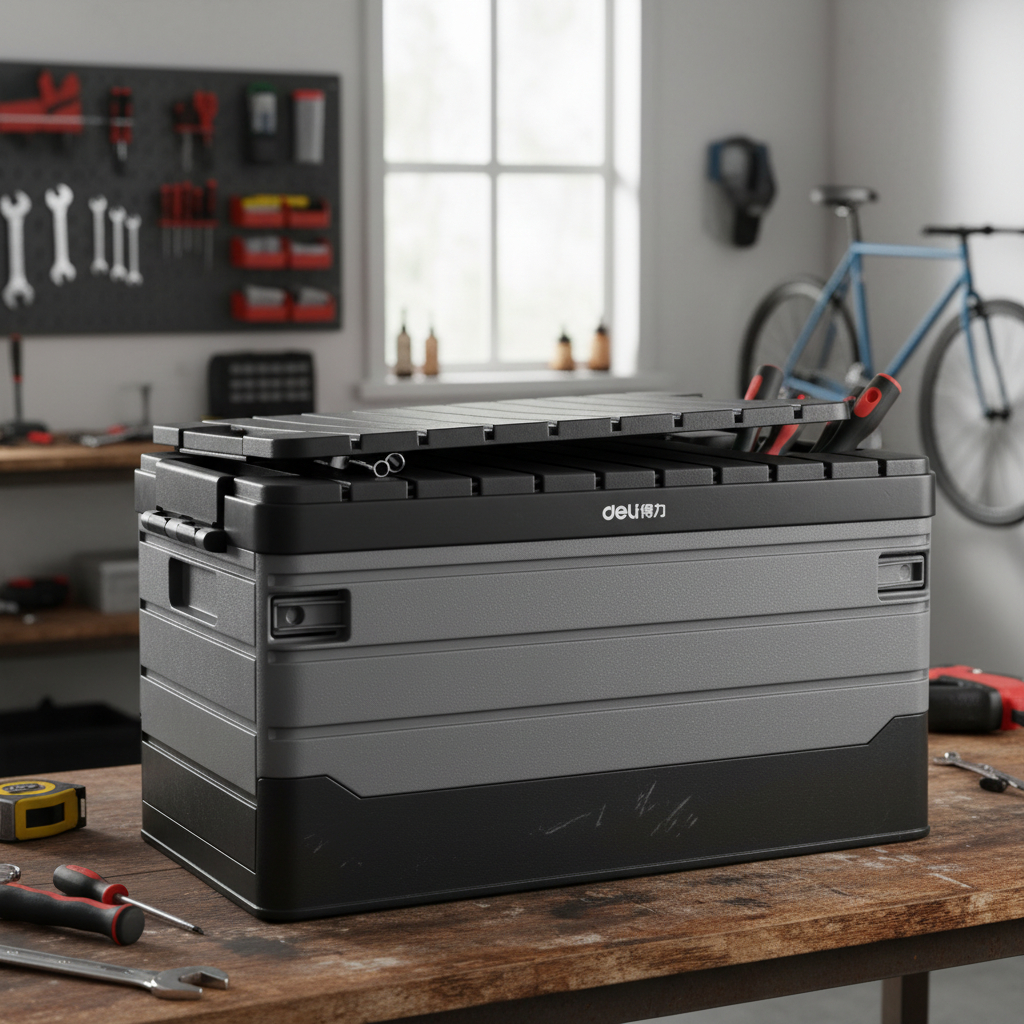 Caja De Herramientas Plegable 60lt Deli - Imagen 2