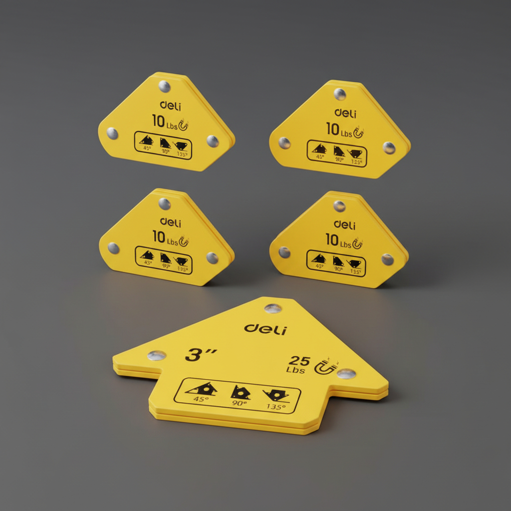 Juego Escuadras Magnéticas 6 Uni Deli - Imagen 2