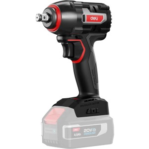 Llave De Impacto 500 Nm Con 2 Baterias Y Cargador Deli