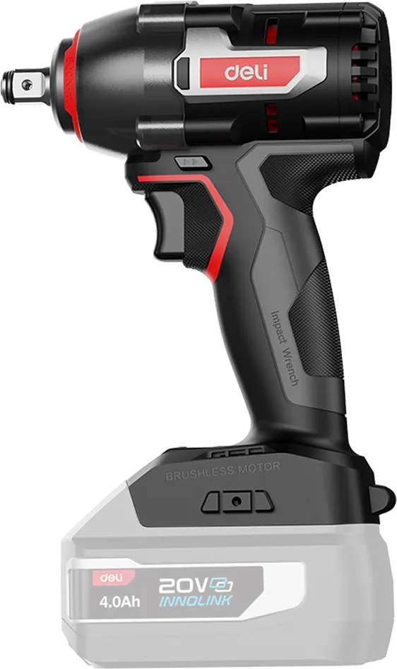 Llave De Impacto 500 Nm Con 2 Baterias Y Cargador Deli - Imagen 3