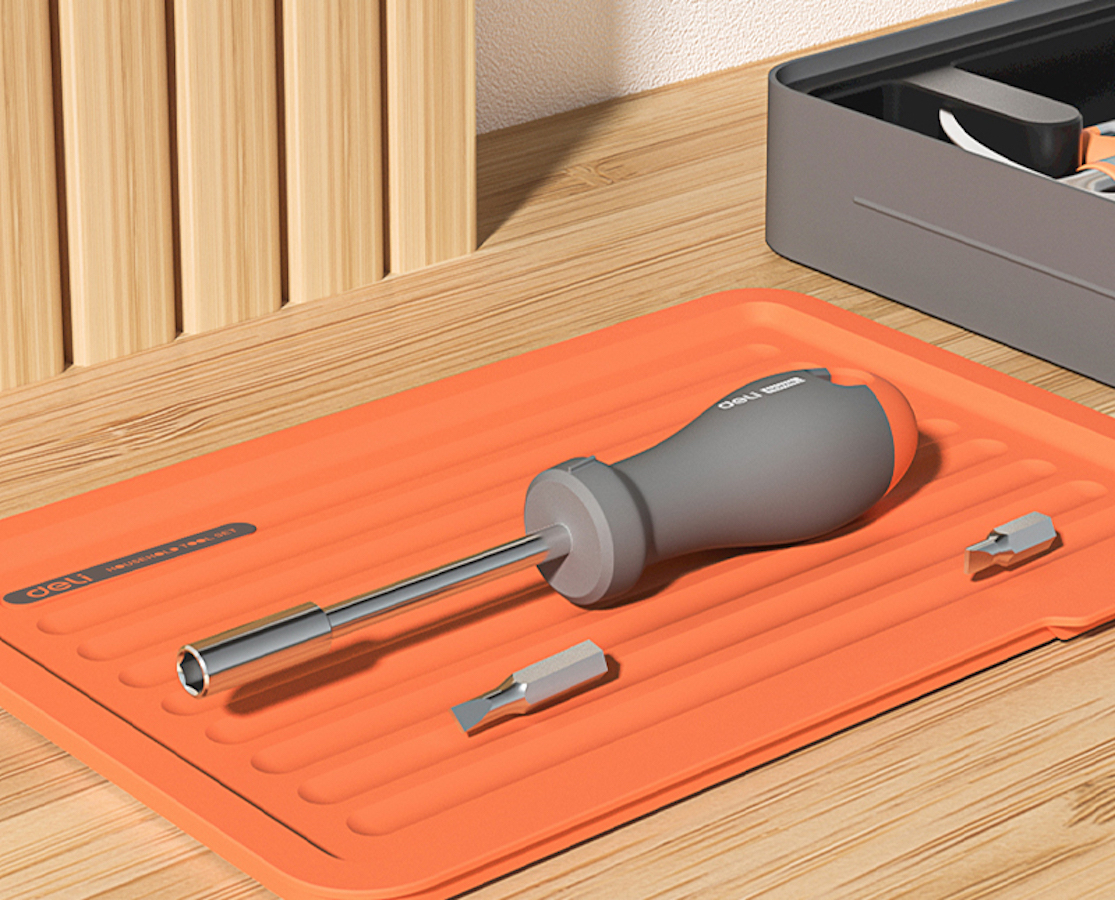 Juego De Herramientas Deli Con Martillo Caja De 34 Piezas - Imagen 4