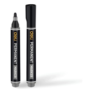 Marcador A Prueba De Agua Negro Deli