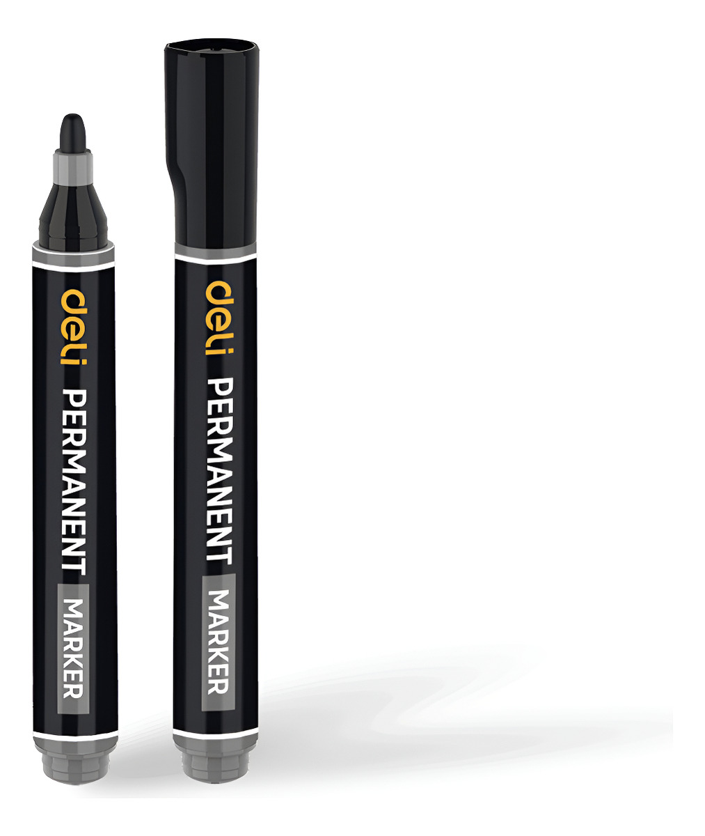 Marcador A Prueba De Agua Negro Deli