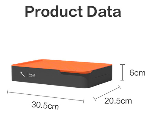 Juego De Herramientas Deli Con Desarmadores Caja De 7 Piezas Naranja - Imagen 2