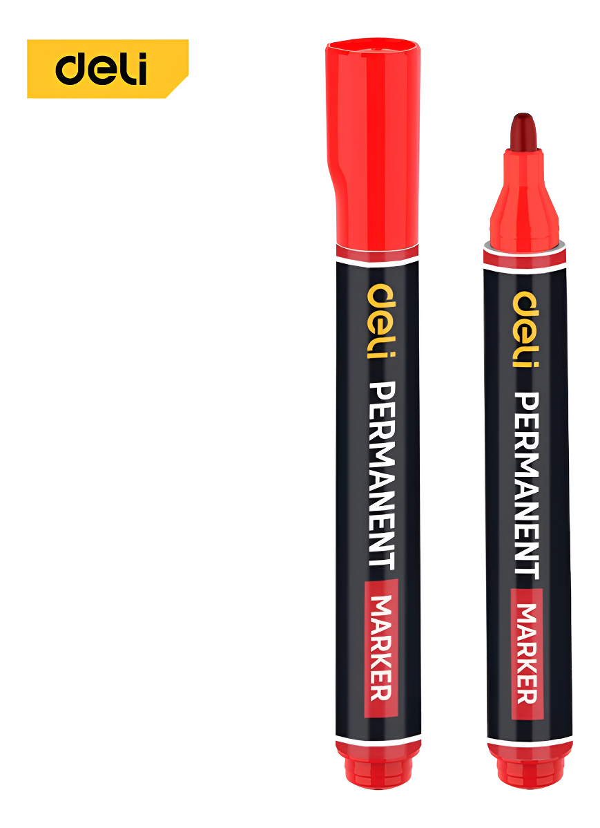 Marcador Permanente Rojo Deli