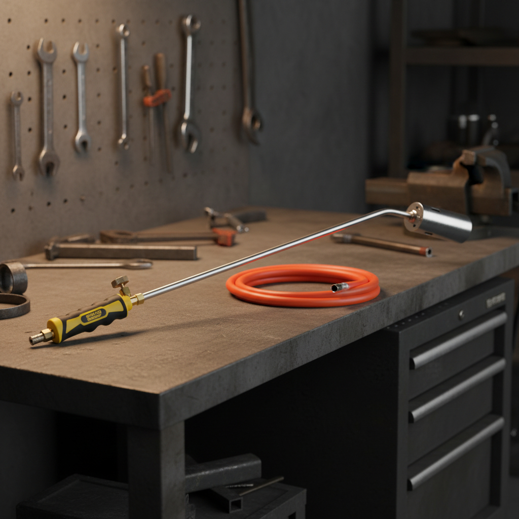 Soplete Para Membrana Doble Apertura 50cm Deli - Imagen 2