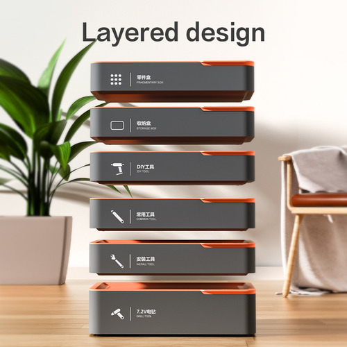 Juego De Herramientas Deli Con Desarmadores Caja De 7 Piezas Naranja - Imagen 4