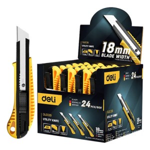 Trincheta 18 Mm En Caja 24 Unidades Deli