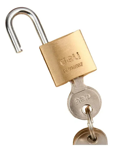 Candado De Bronce 40 Mm Deli - Imagen 2