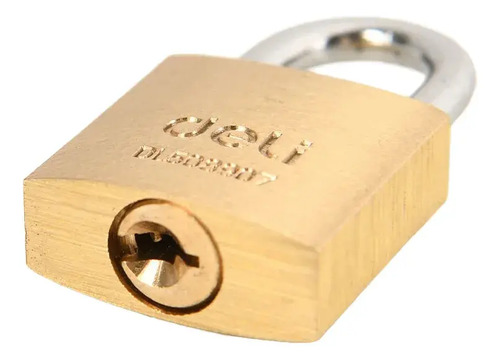 Candado De Bronce 40 Mm Deli - Imagen 3