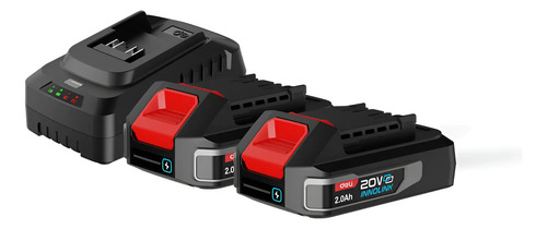 Cargador + 2 Baterías 20v 2 Amp Deli