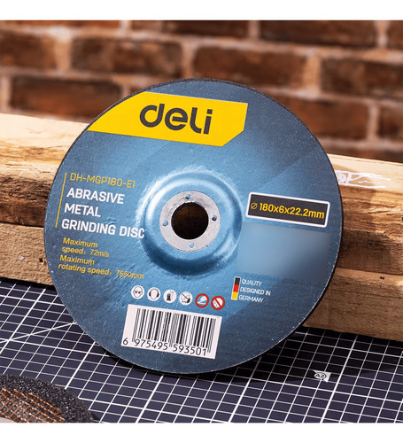 Disco Desvaste De Metal 180 Mm Deli - Imagen 2