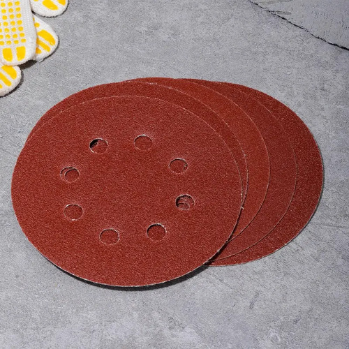 Set Discos De Lija 125 Mm 5 Un 3 Grano 80/ 2 Grano 120 Deli - Imagen 2