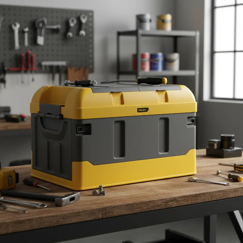 Caja Plegable 75lt - Amarilla Deli - Imagen 2